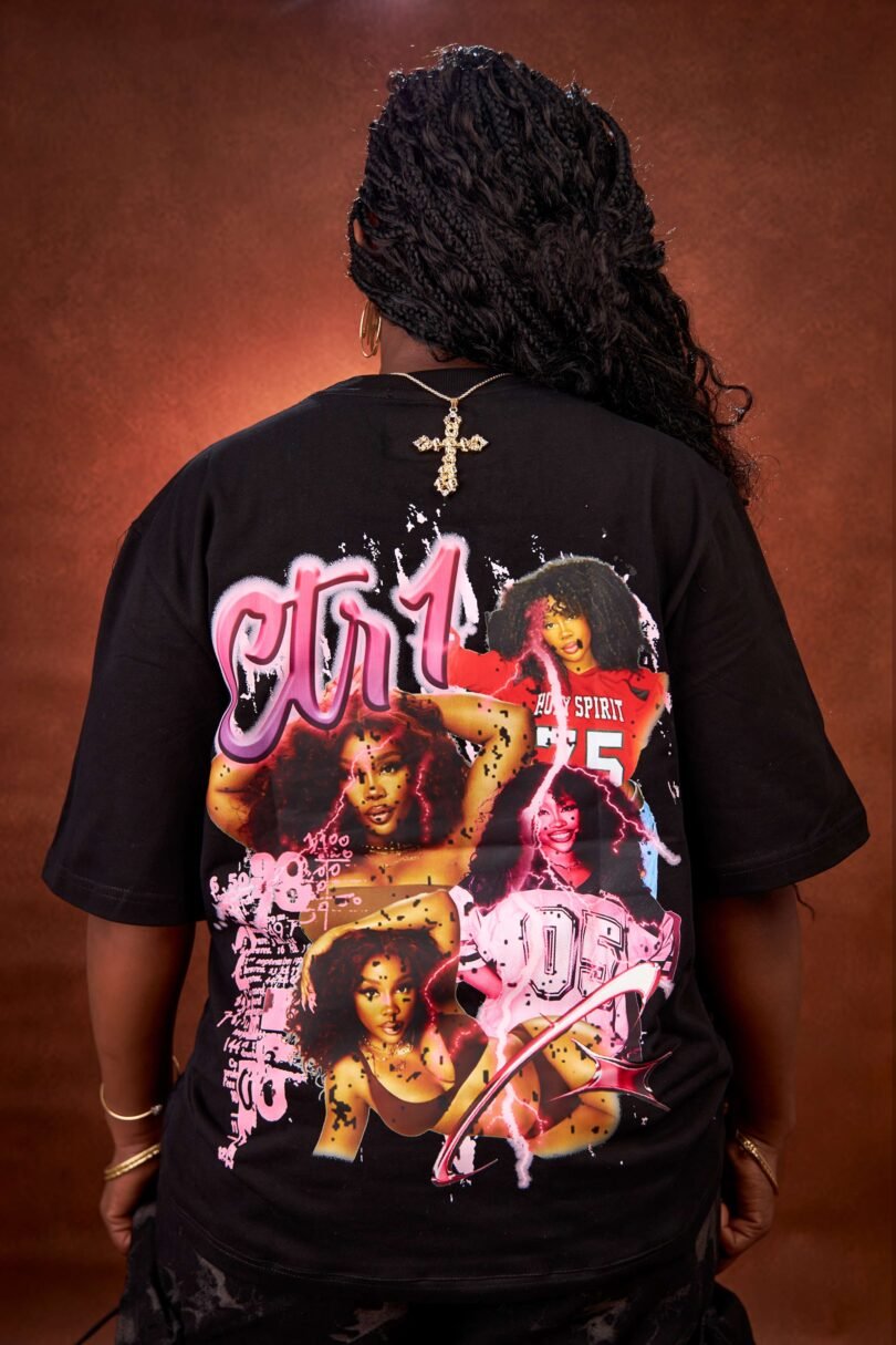 SZA Fan Tees - Black - Image 4